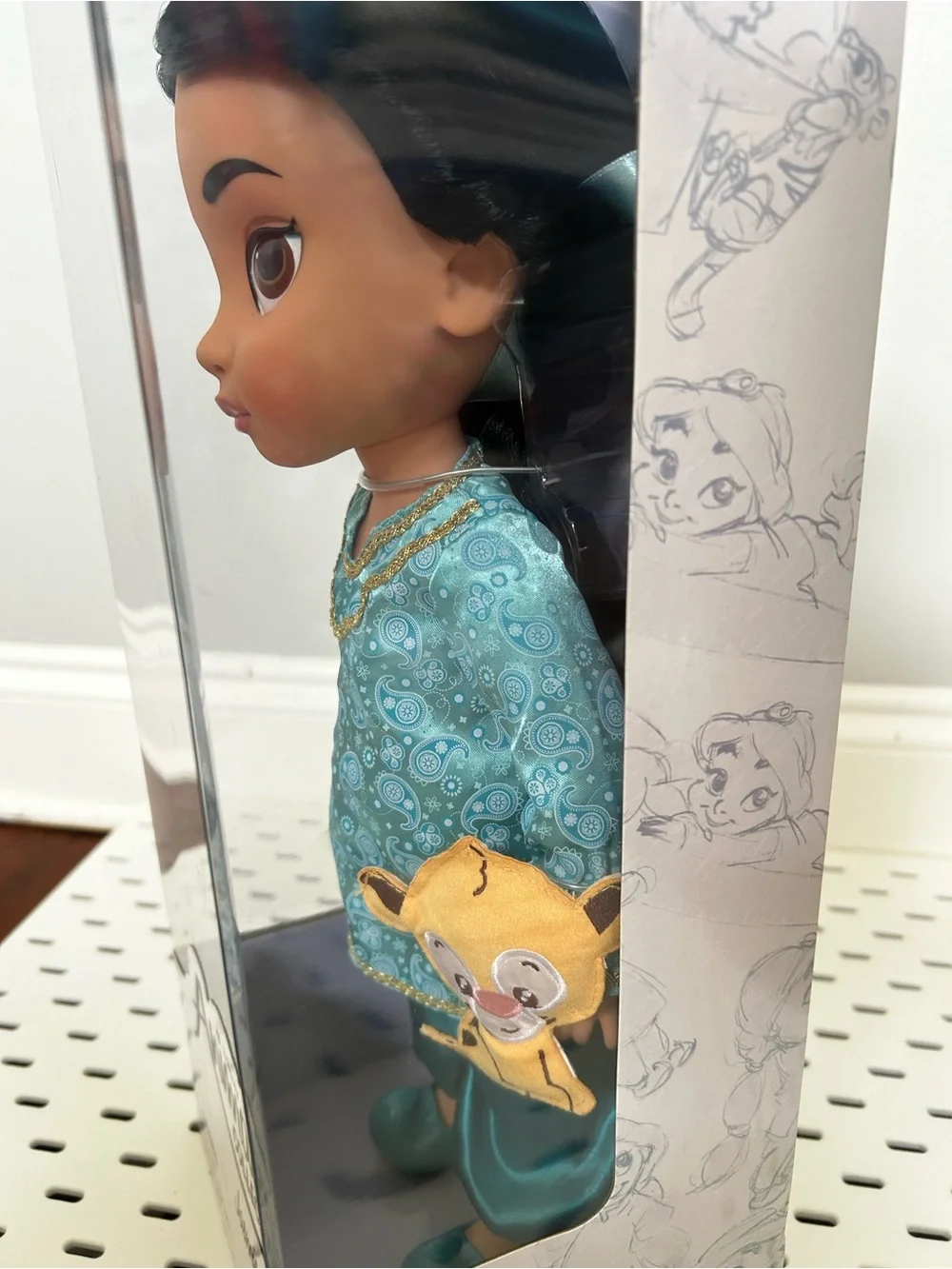 Disney Jasmine Animators Collection Doll - Teal Blue Outfit